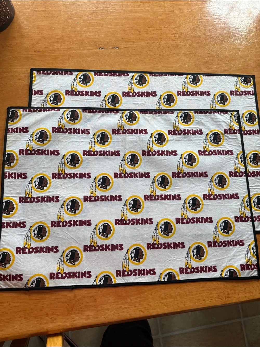 Set of 2 Washington Redskins Football Team Logo Placemats from 2005